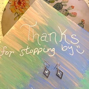 Genuine sterling silver and marcasite earrings